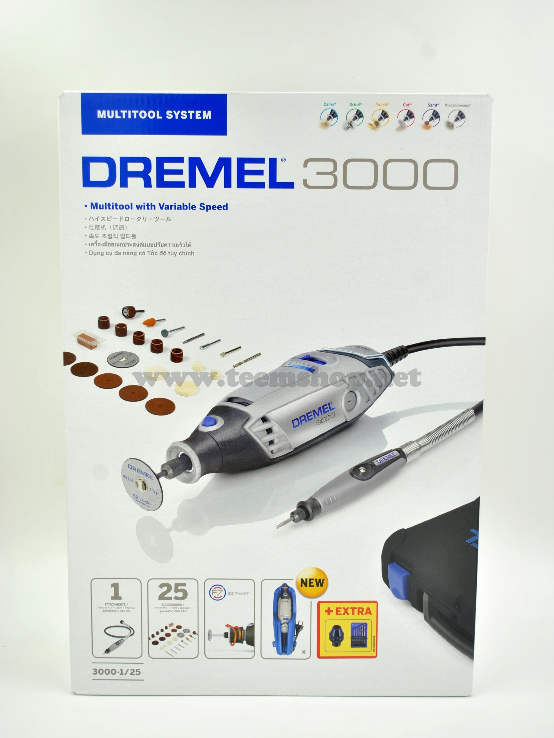 F0133000SC DREMEL 3000-1/25 (3000-2/32)ACE 32 แถมหัวสว่านและชุดดอกสว่าน(3000-1/25)