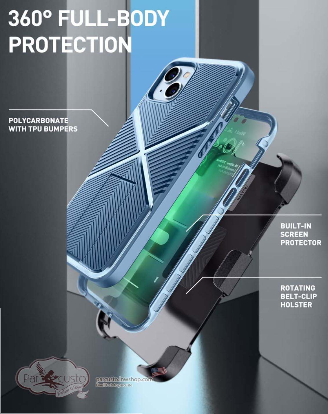 เคสกันกระแทก Apple iPhone 14 Plus [Infinity Series] จาก i-Blason (Pre-order USA)