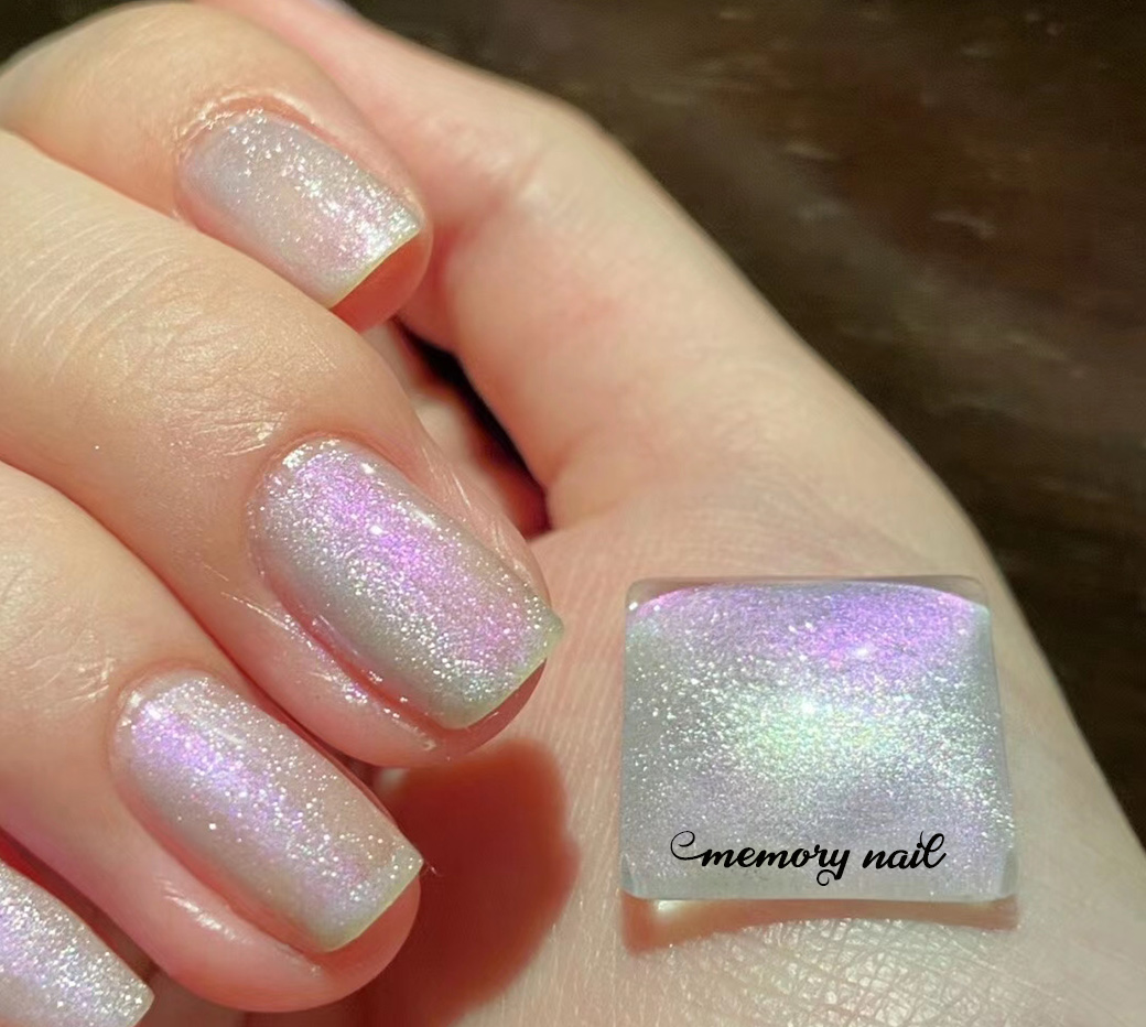 Silver Magnetic Gel สีเจลแม่เหล็ก สีเงิน สีเจลตาแมว สีเจลลูกแก้ว