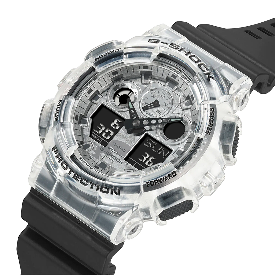 นาฬิกา Casio G-Shock Special color Skeleton Camo series รุ่น GA-100SKC-1A ของแท้ รับประกัน1ปี