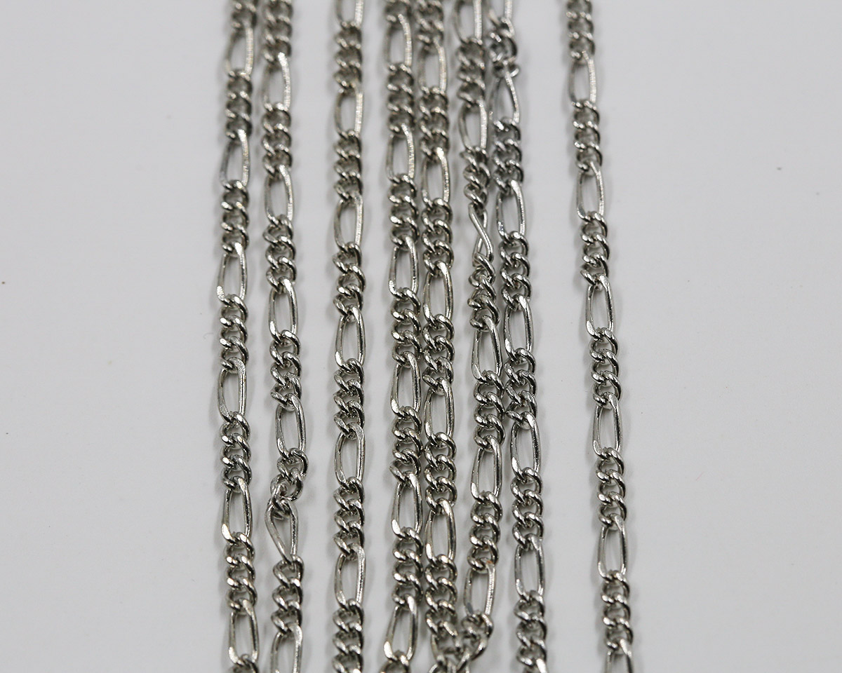 โซ่ โลหะ สีนิเกิล ขนาด 4*3 มิล