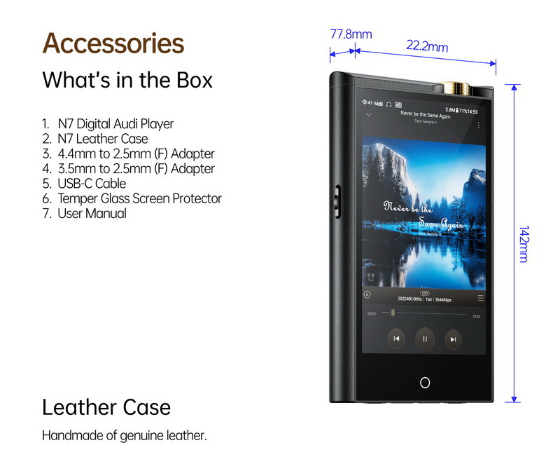 Cayin N7 DAP พกพาระดับเรือธงแห่งยุค Pure 1-bit ระบบปฎิบัติการ Android 12 ประกันศูนย์ไทย