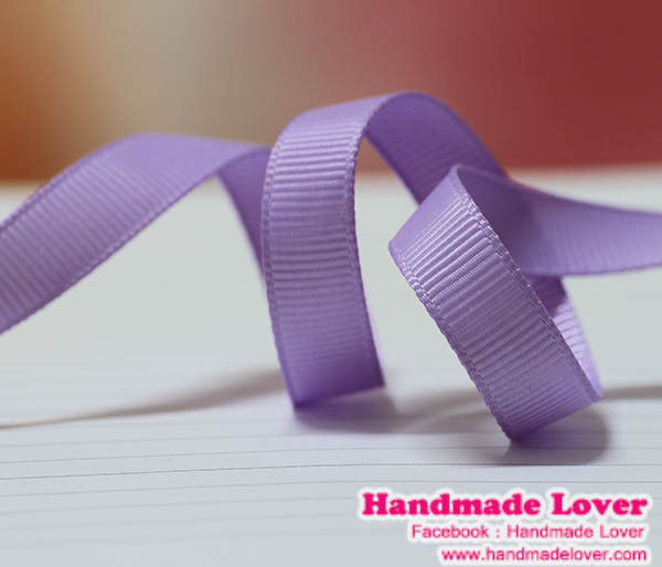 ริบบิ้นผ้าสีม่วงอ่อน (10)