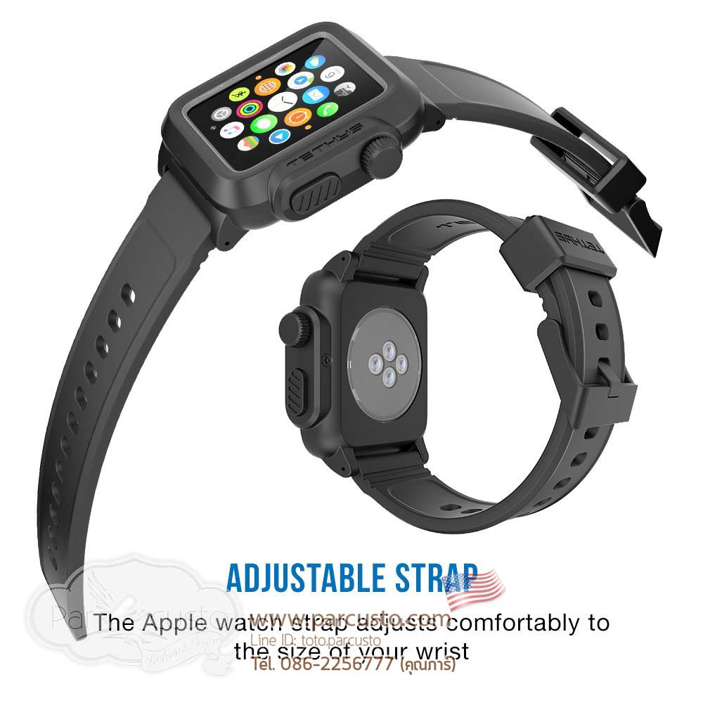 เคสกันน้ำกันกระแทก Apple Watch 38mm และ 42mm [IP68 Certified] จาก TETHYS [Pre-order USA]