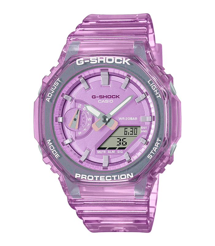 นาฬิกา Casio G-Shock Women ไซส์มินิ GMA-S2100SK Metallic Skeleton series รุ่น GMA-S2100SK-4A ของแท้ รับประกัน1ปี