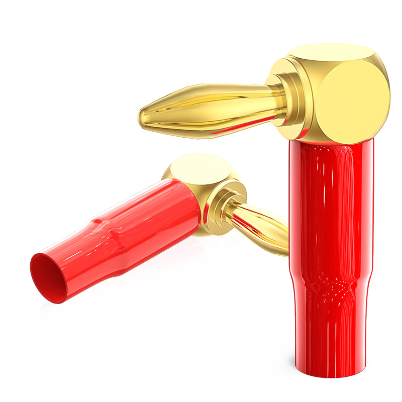 ERTK 90Banana plug แบบหัก90องศาสำหรับ สายลำโพง เครื่องเสียง ที่ต้องการมุมตั้งฉาก ประกันศูนย์ไทย