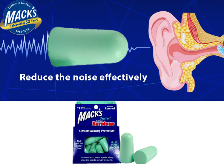 EAR PLUG mack's 5 pairs (Safe Sound)