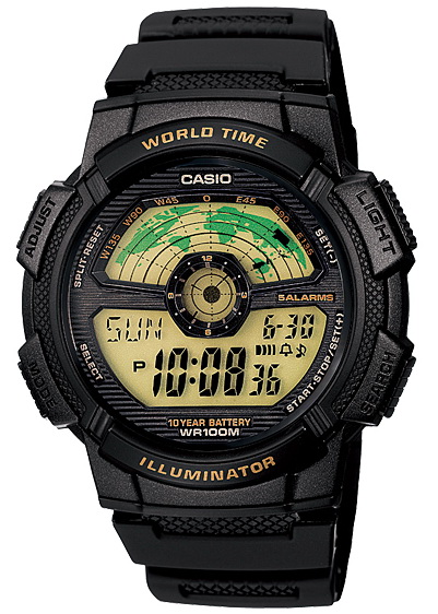 นาฬิกา คาสิโอ Casio 10 YEAR BATTERY รุ่น AE-1100W-1BV