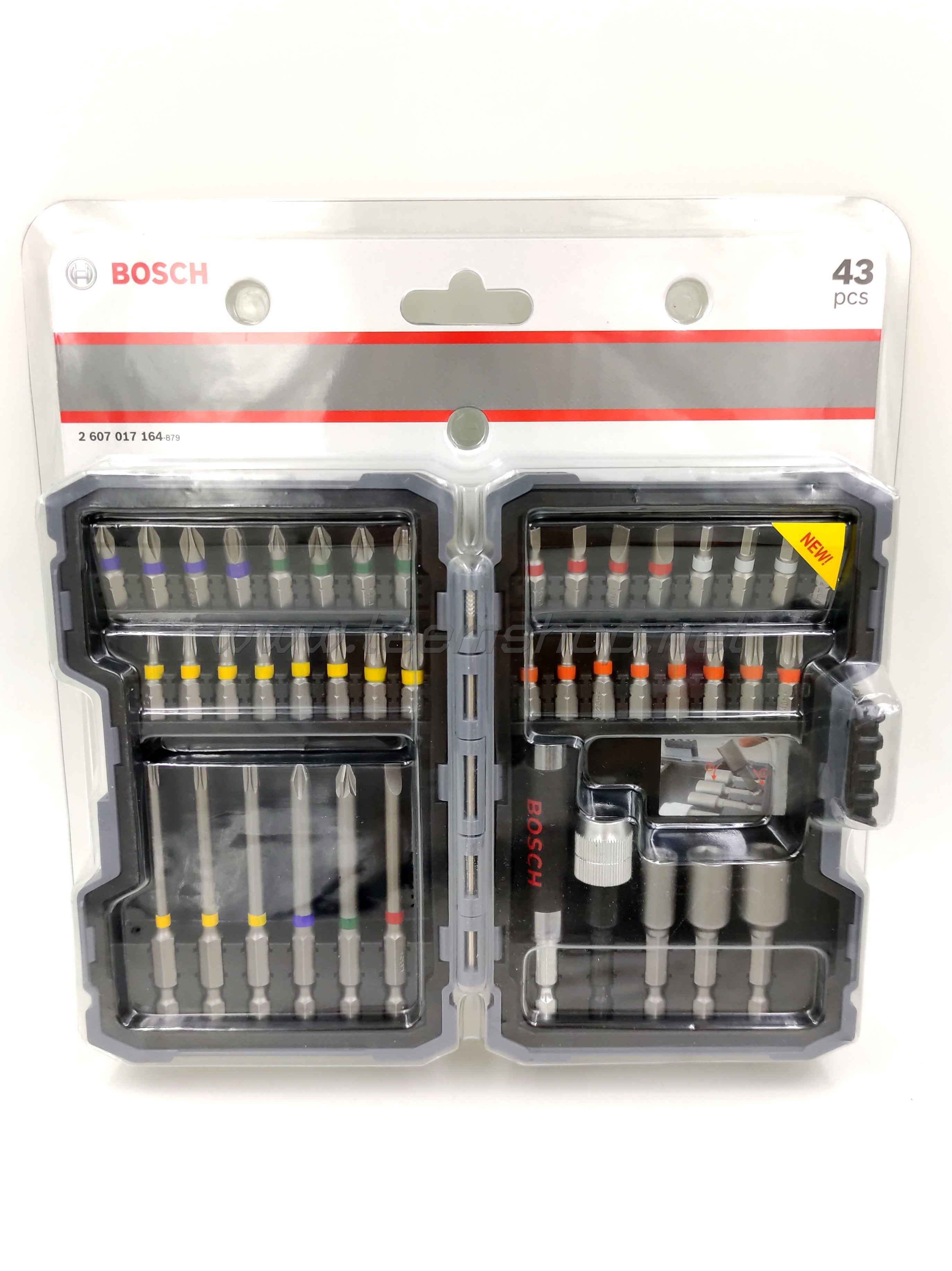 2607017164 BOSCH ไขควงชุด 43ชิ้น X-line 43ชิ้น