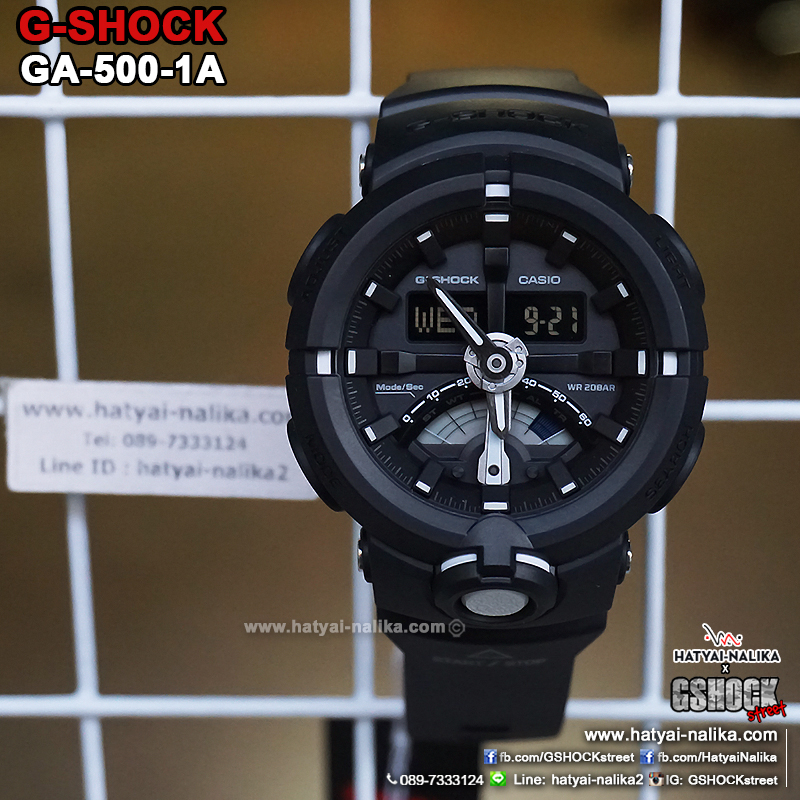 นาฬิกา Casio G-Shock Standard ANALOG-DIGITAL รุ่น GA-500-1A ของแท้ รับประกัน1ปี