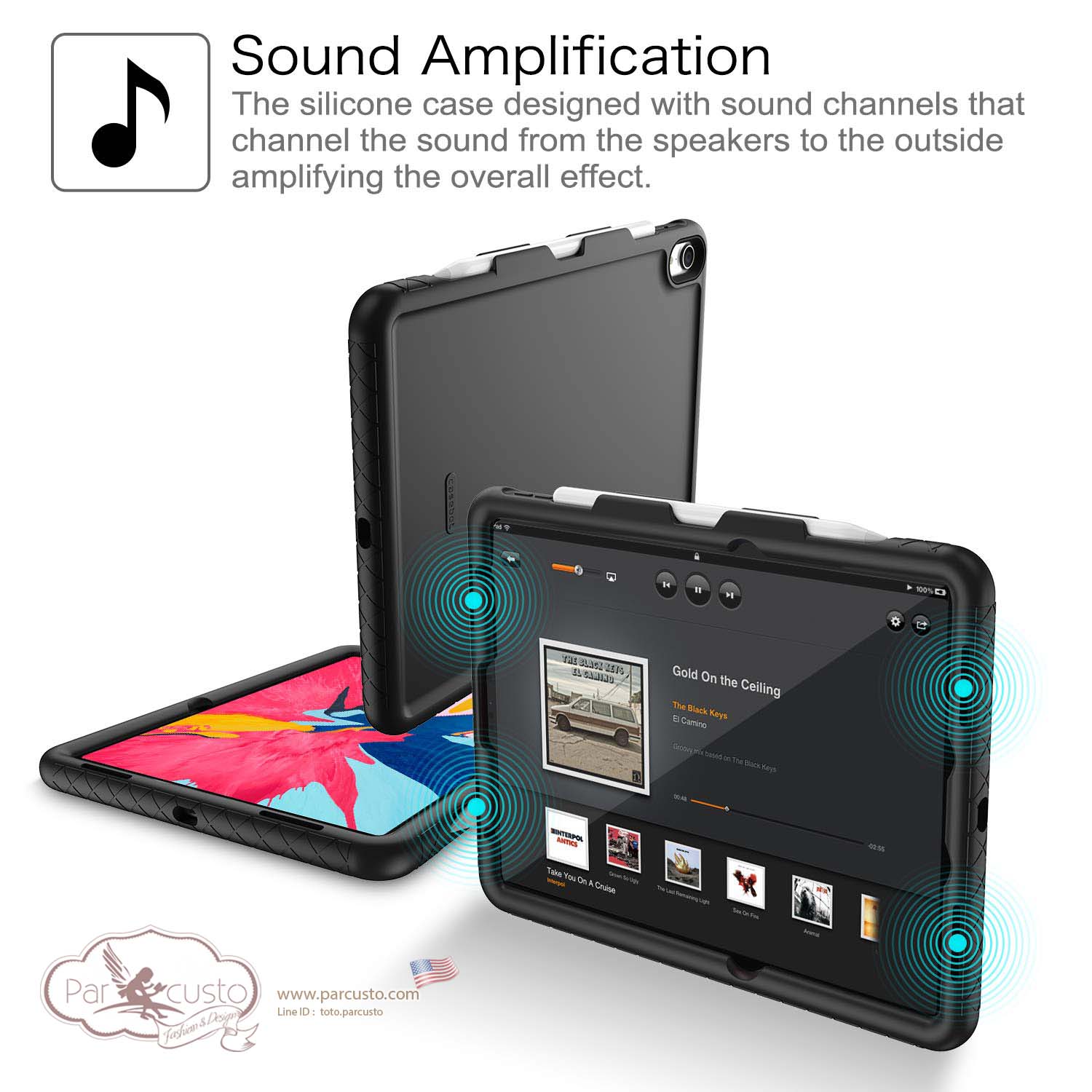 เคสซิลิโคนกันกระแทก Apple iPad Pro 11 inch (2018) [Mighty Shield] จาก Fintie [หมด]