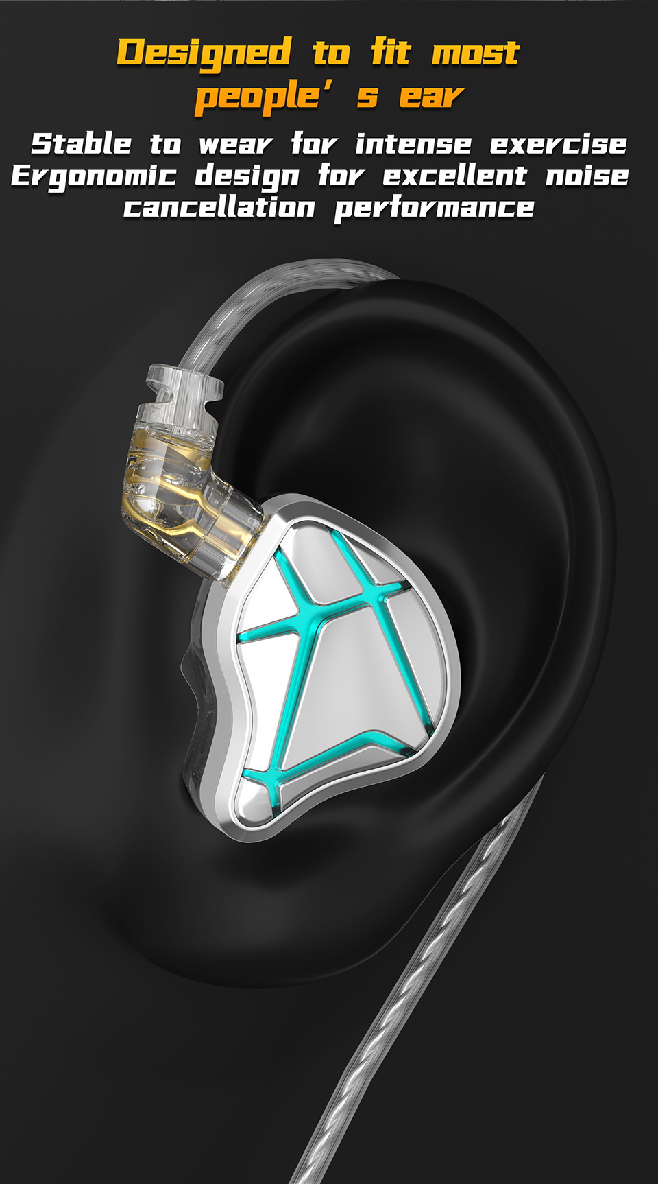 KZ ESX หูฟัง Super Dynamic ไดรเวอร์ ผลึกเหลว ประกันศูนย์ไทย