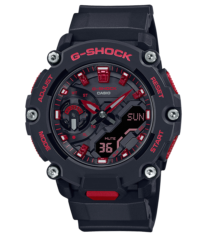 นาฬิกา Casio G-Shock Special Color Burning Red series รุ่น GA-2200BNR-1A ของแท้ รับประกัน1ปี