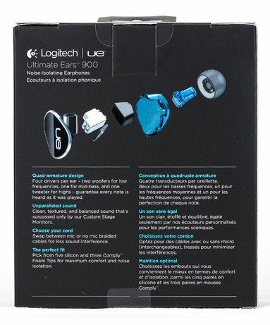 ขายหูฟัง Ultimate Ears 900 (UE 900) อินเอียร์ระดับเทพ 4Driver เปลี่ยนสายได้ มาพร้อมสายมีไมค์ และ คอนโทรลมือถือได้