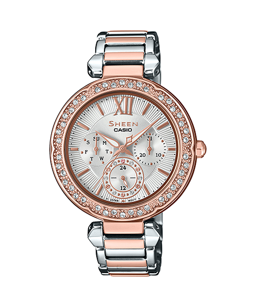 นาฬิกา คาสิโอ Casio SHEEN MULTI-HAND SHE-3061 series รุ่น SHE-3061SPG-7A ของแท้ รับประกัน1ปี
