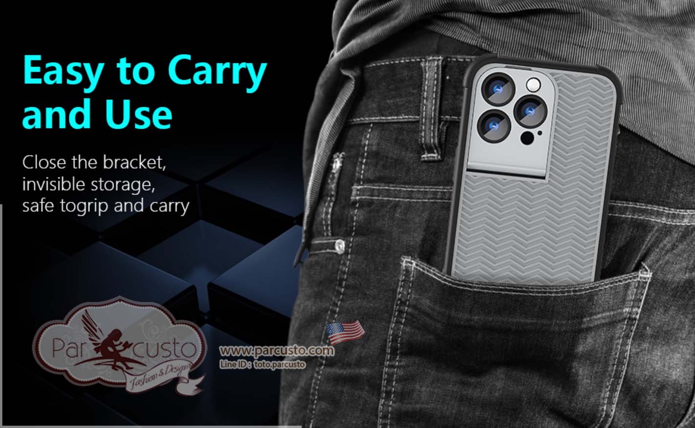 เคสกันกระแทก iPhone 13 Pro Max [Shockproof Anti-Slip] จาก CAFEWICH [Pre-order USA]