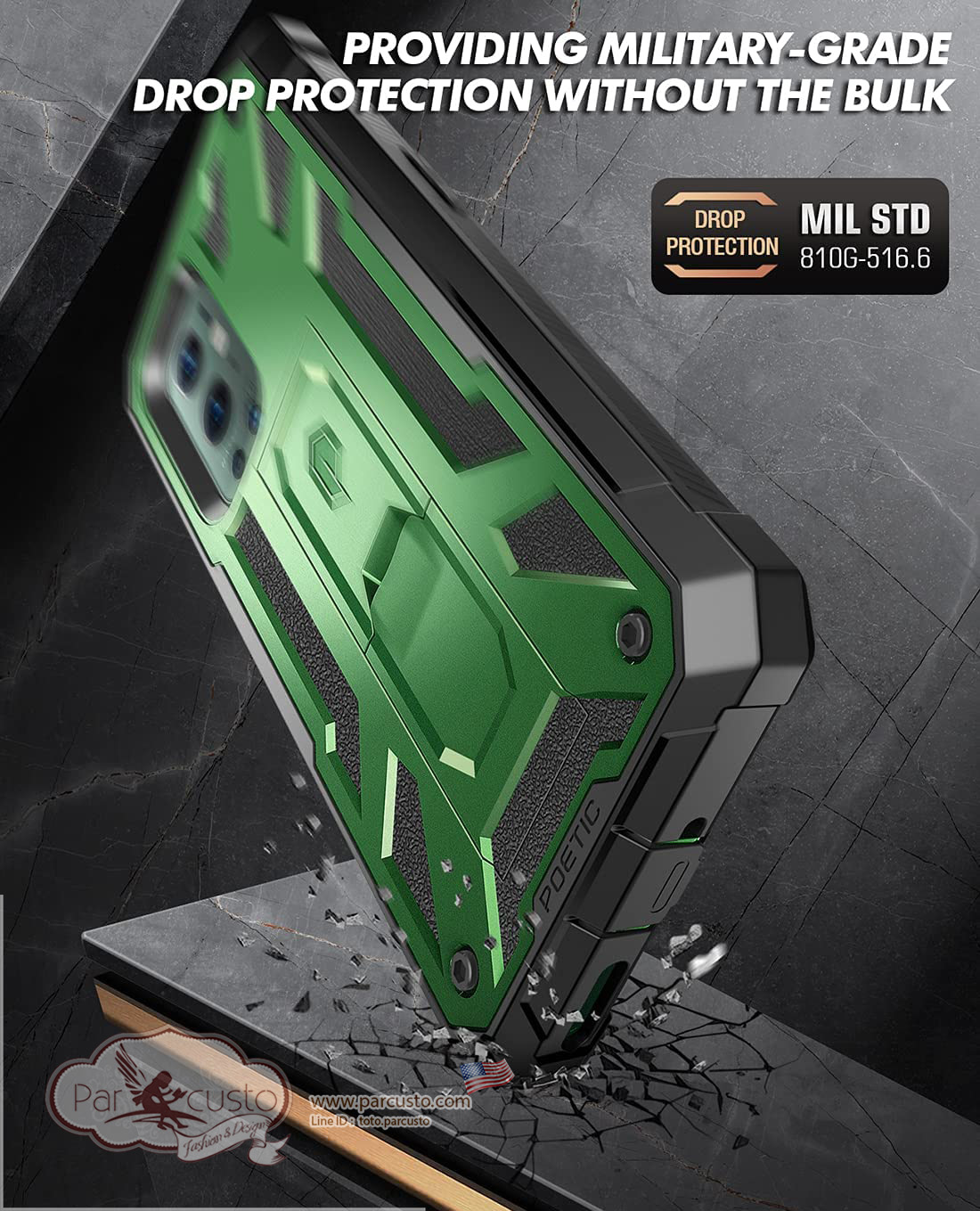 เคสกันกระแทก OnePlus 9 Pro 5G [Spartan Series] จาก Poetic [Pre-order USA]