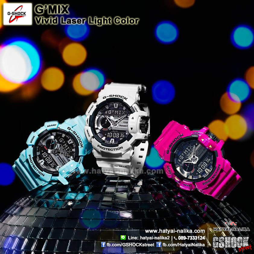 นาฬิกา Casio G-Shock G'MIX รุ่น GBA-400-7C ของแท้ รับประกัน1ปี