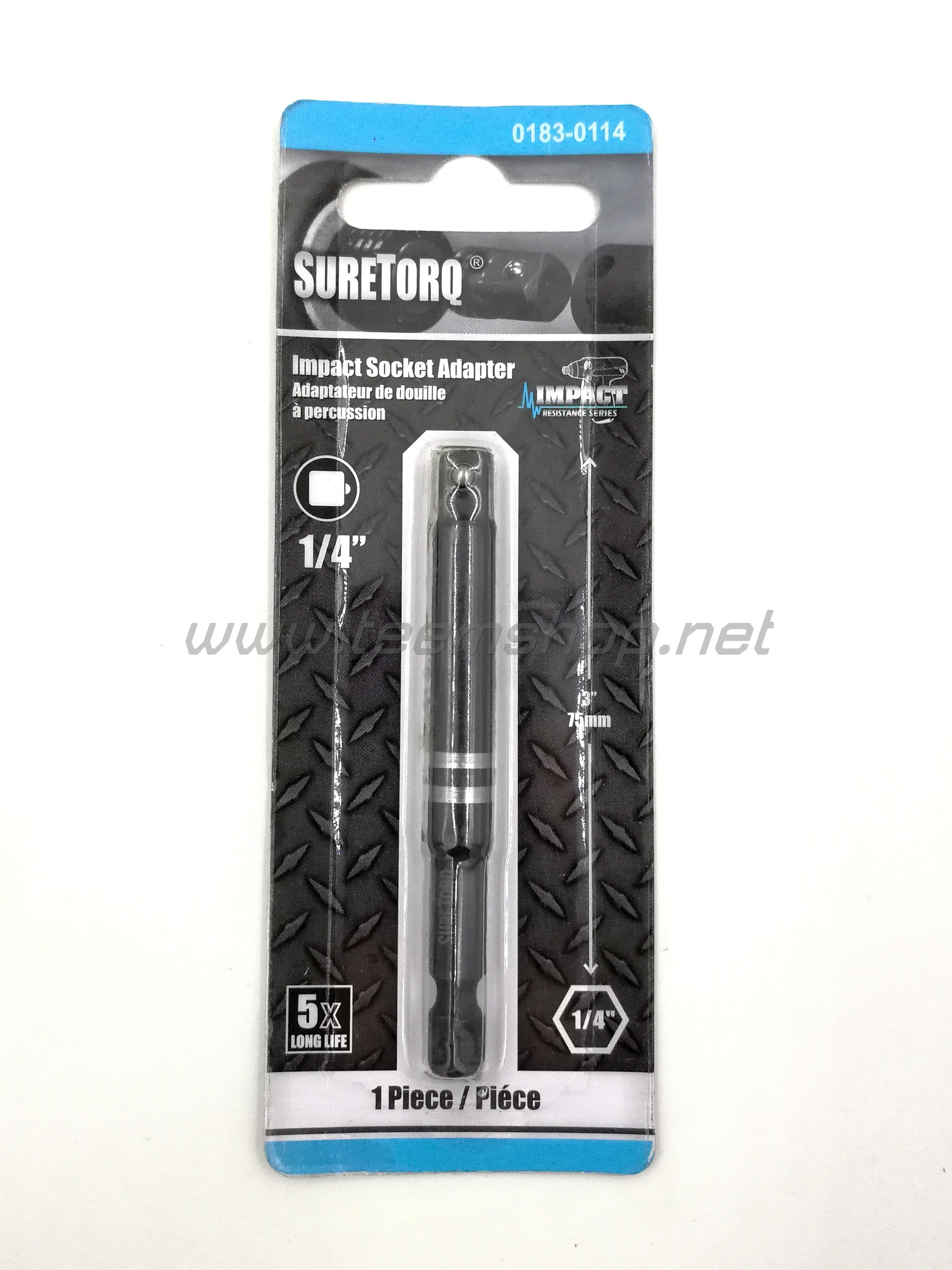 SURETORQ แกนต่อลูกบล็อก 1/4"x75mm. IMPACT 0183-0114