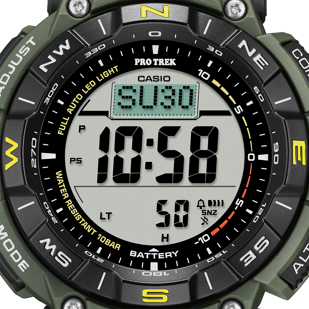 นาฬิกา คาสิโอ Casio PRO TREK PRG-340 Series รุ่น PRG-340-3 ของแท้ รับประกัน1ปี