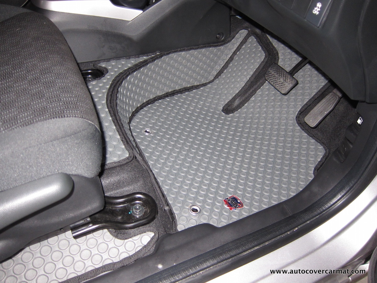 พรมปูพื้นรถยนต์ พรมกระดุม รถ HONDA JAZZ (GK) ปี 2014-2021 ชุดภายในห้องโดยสาร จำนวน 12 ชิ้น