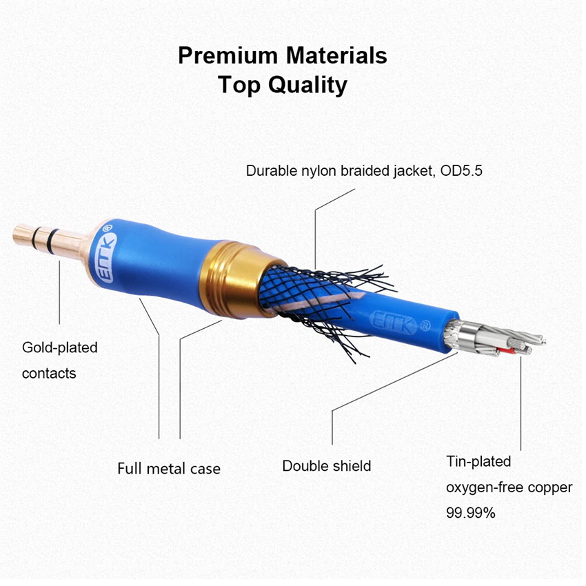 ขาย ERTK AUX L Plug 3.5mm to 3.5 mm สาย AUX เกรดพรีเมี่ยมหัวงอตั้งฉาก 1 ข้าง