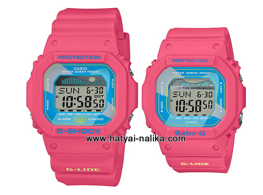 นาฬิกา คาสิโอ Casio G-Shock x Baby-G เซ็ตคู่รัก Vintage Hawaii series รุ่น GLX-5600VH-4 x BLX-5600VH-4 ของแท้ รับประกัน 1 ปี