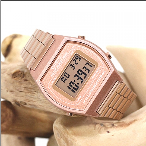 นาฬิกา คาสิโอ Casio STANDARD DIGITAL Classic ROSE GOLD Tone รุ่น B640WC-5A