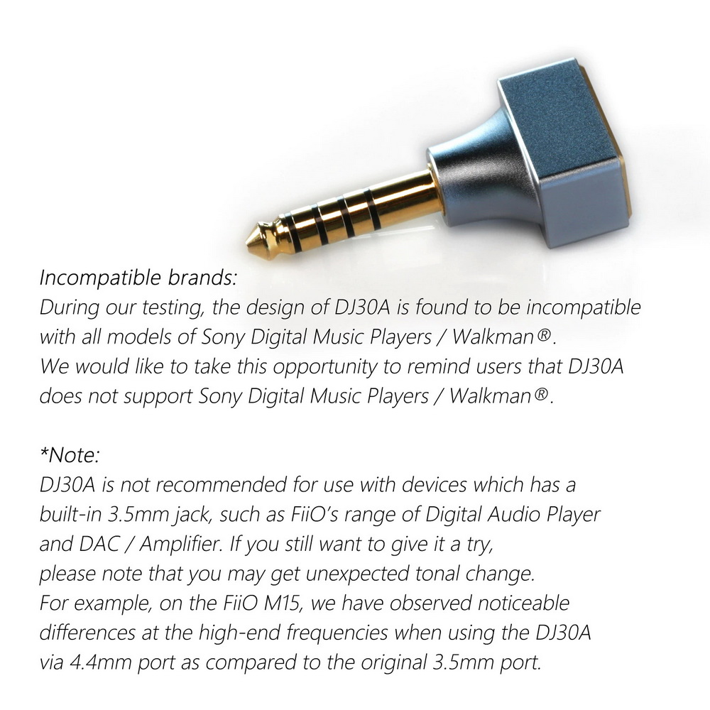 ขาย DD DJ30A แจ็คแปลง 3.5 mm เป็น 4.4 mm
