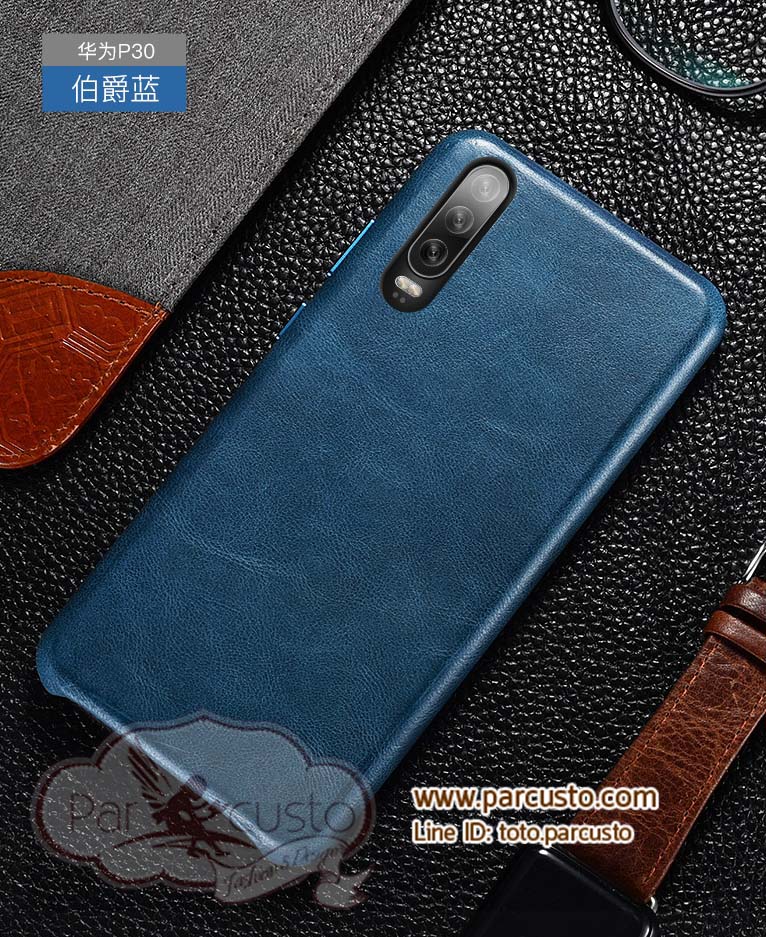 เคสฝาหลังหนังวัวแท้ Huawei P30 และ P30 Pro แบบที่ 2 (โปรดระบุรุ่น) จาก XOOMZ [หมด]