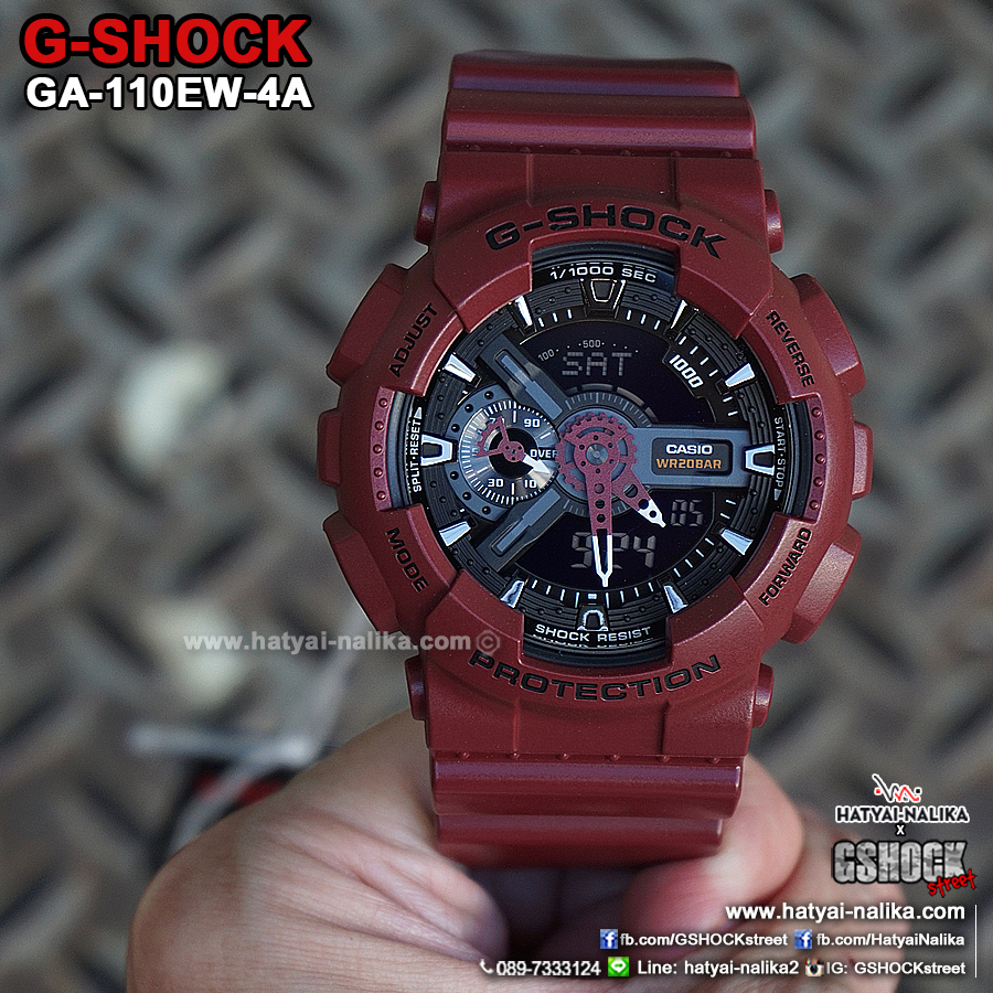 นาฬิกา Casio G-Shock Limited Bordeaux Wine color series รุ่น GA-110EW-4AJF “ไวน์แดง“ (นำเข้า Japan ไม่วางขายในไทย) ของแท้ รับประกัน1ปี