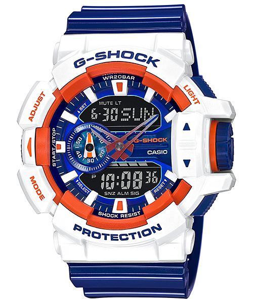 นาฬิกา Casio G-Shock Limited CRAZY SPORTs Series รุ่น GA-400CS-7A "FRANCE" ของแท้ รับประกัน1ปี