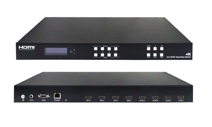 4K Video wall controller and seamless switch hdmi Matrix 4x4 ราคาพิเศษ #coremedia-tv