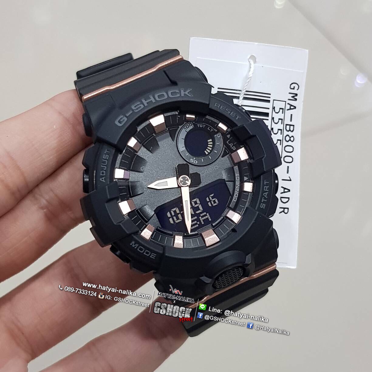 นาฬิกา Casio G-Shock S-Series G-SQUAD มินิ GMA-B800 series รุ่น GMA-B800-1A ของแท้ รับประกัน1ปี