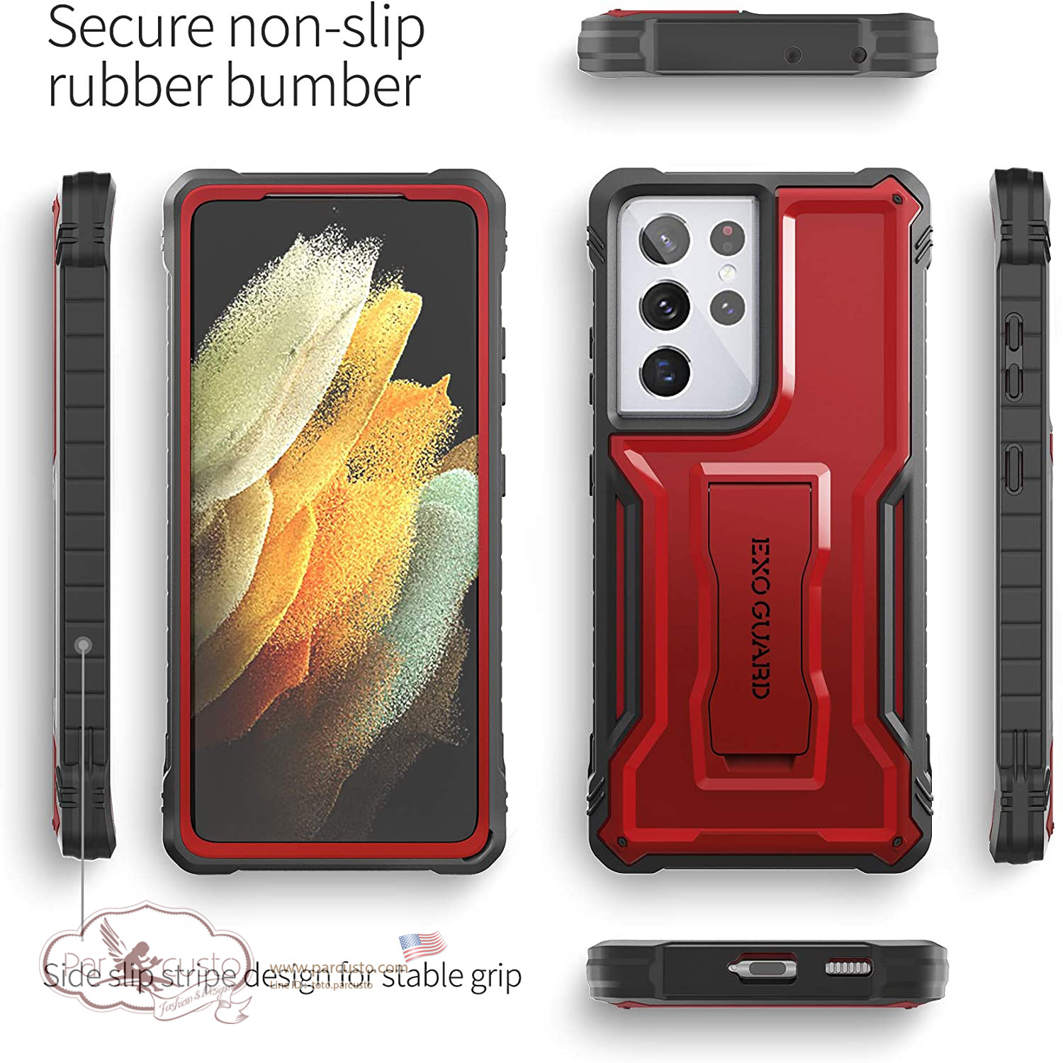 เคสกันกระแทก Samsung Galaxy S21 Ultra 5G จาก ExoGuard [Pre-order USA]