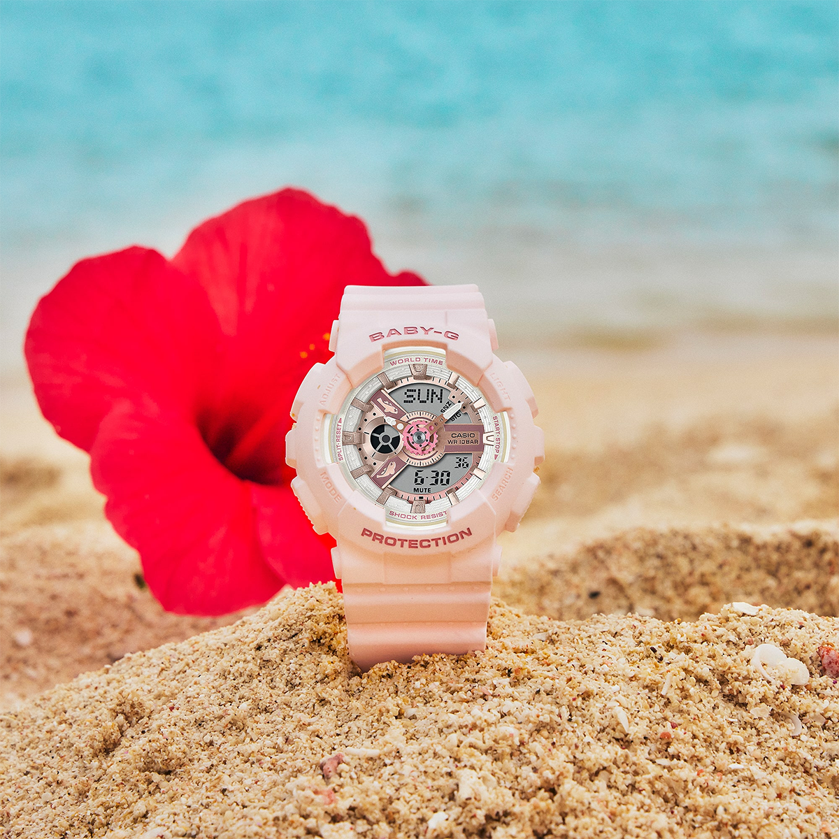 นาฬิกา Casio BABY-G x AQUA PLANET COLLABORATION Limited รุ่น BA-110AQ-4A ของแท้ รับประกัน1ปี