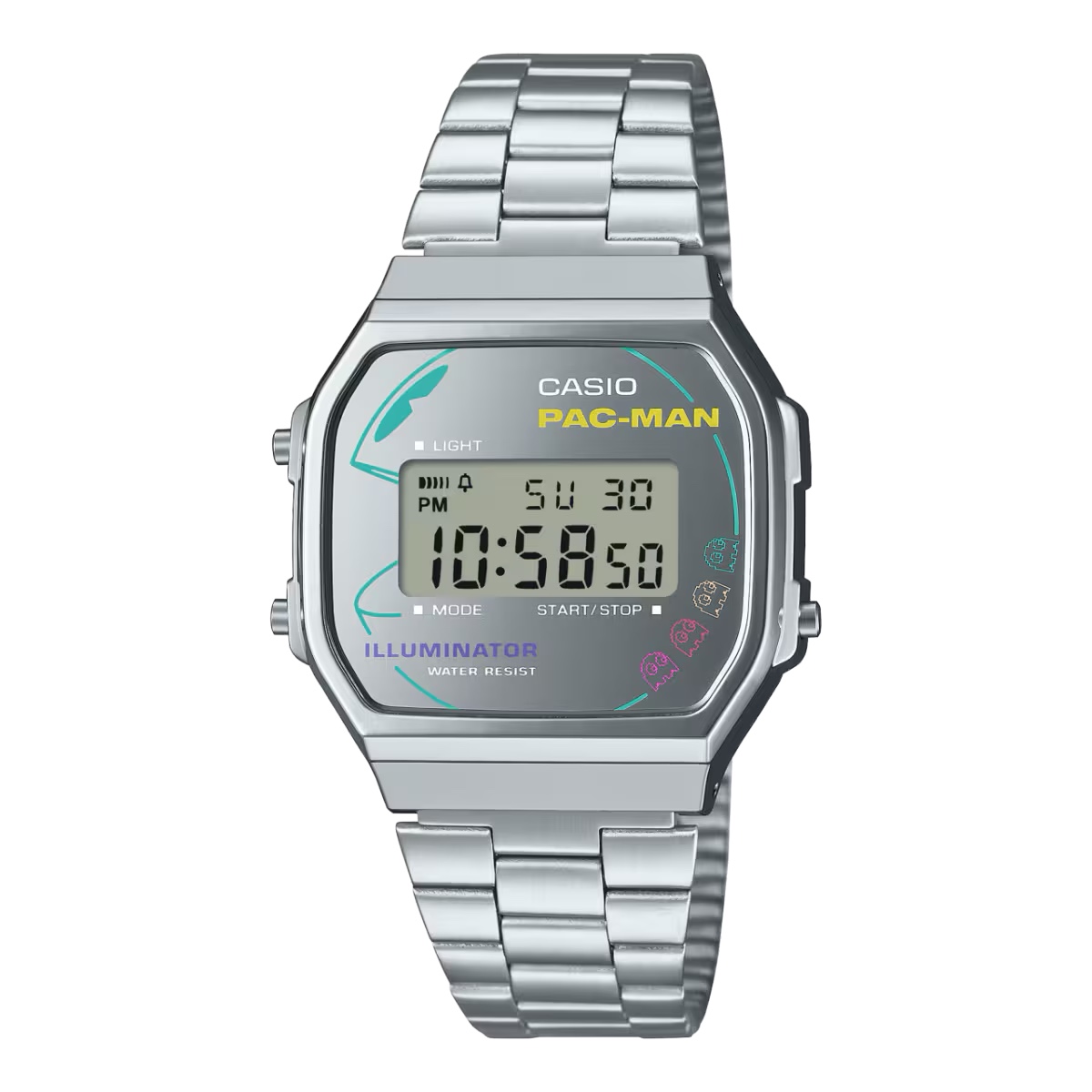 นาฬิกา คาสิโอ CASIO x PAC-MAN Limited Collaboration models รุ่น A168WEPC-7A ของแท้ รับประกัน1ปี