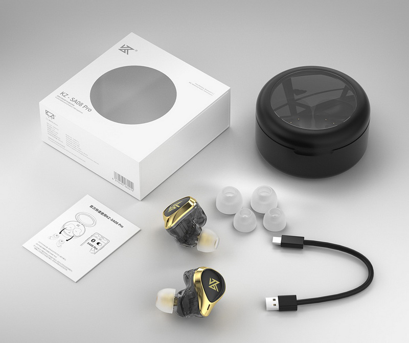 ขาย KZ SA08 PRO หูฟัง TWS 4 ไดรเวอร์ รองรับ Bluetooth 5.2 ประกันศูนย์ไทย