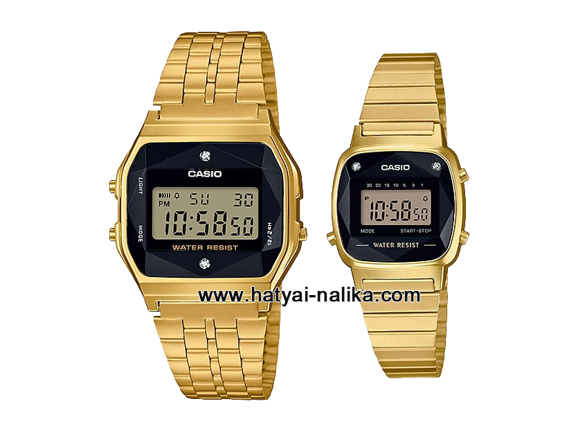นาฬิกา คาสิโอ Casio SETคู่รัก รุ่น A159WGED-1 + L670WGAD-1 "Made in Japan" ของแท้ รับประกัน 1 ปี