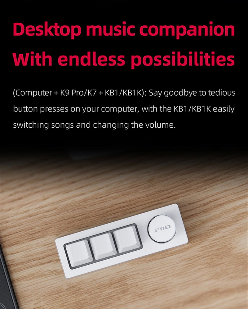 FiiO KB1K คีย์บอร์ด Mechanical สำหรับเครื่องเสียง ตั้งมาโครได้ ประกันศูนย์ไทย