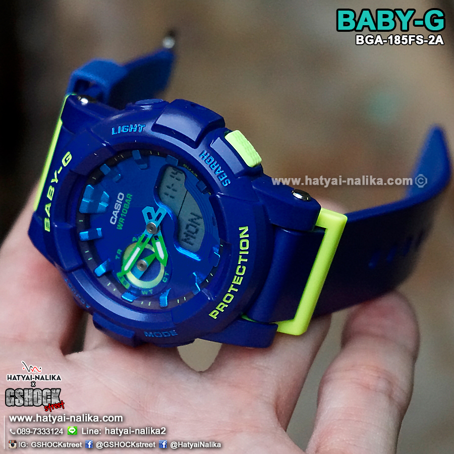 นาฬิกา Casio Baby-G BGA-185FS Vivid Fashion color series รุ่น BGA-185FS-2A ของแท้ รับประกัน1ปี