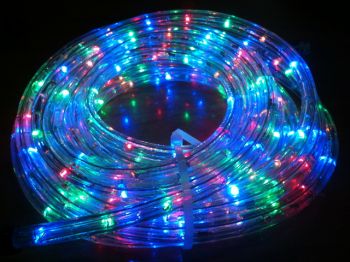 ไฟท่อ LED 2 สาย กลม สีสลับ เกรด A