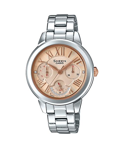 นาฬิกา คาสิโอ Casio SHEEN MULTI-HAND SHE-3059 series รุ่น SHE-3059D-9A ของแท้ รับประกัน1ปี