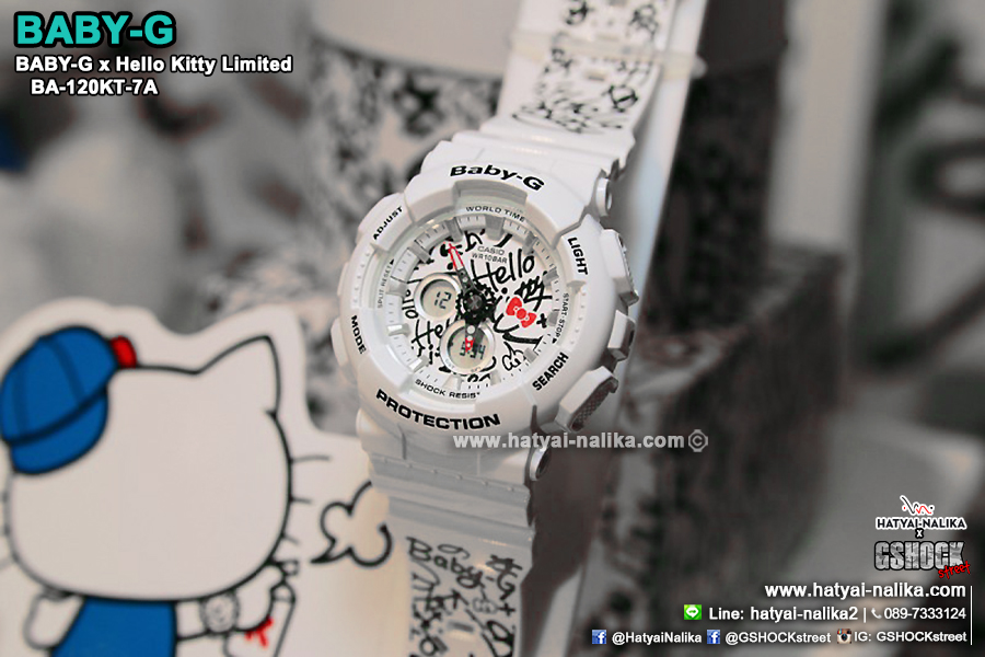 นาฬิกา Casio Baby-G x Hello Kitty Limited Edition รุ่น BA-120KT-7A ของแท้ รับประกัน1ปี