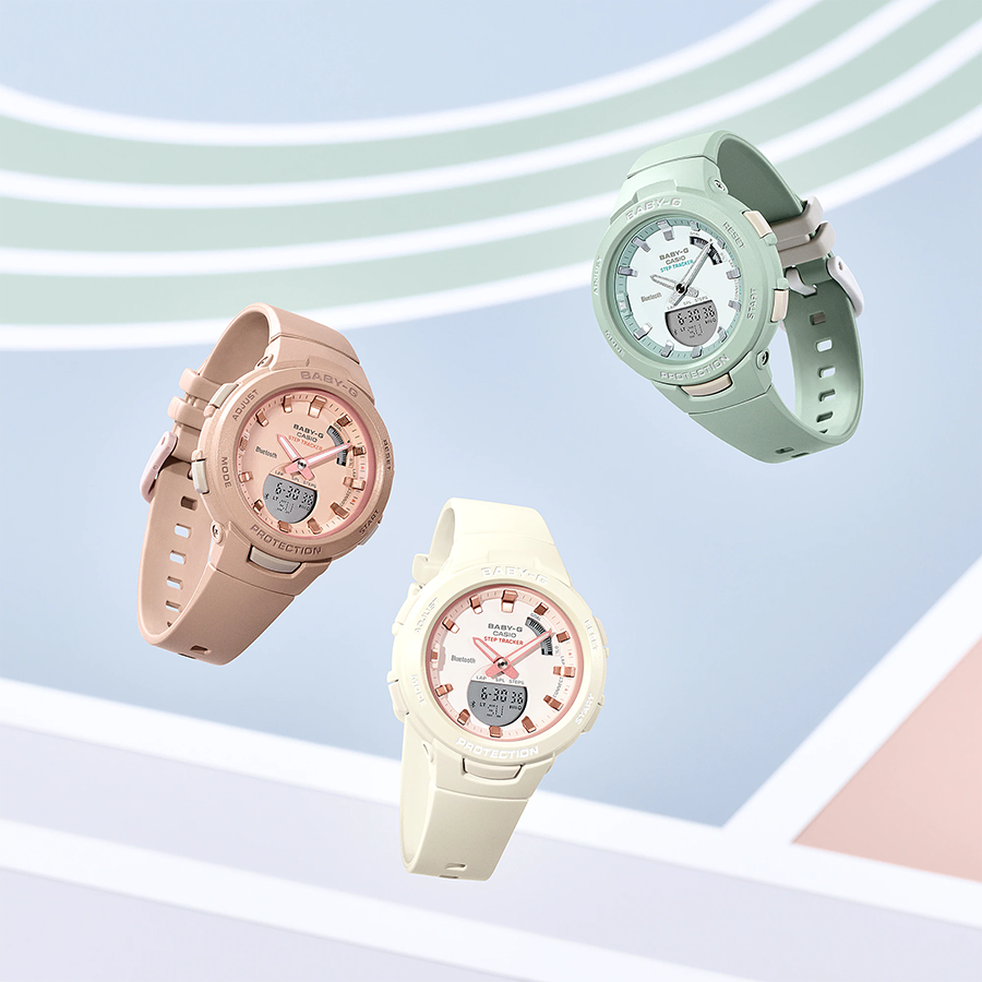 นาฬิกา Casio Baby-G G-SQUAD BSA-B100CS series รุ่น BSA-B100CS-7A ของแท้ รับประกัน1ปี