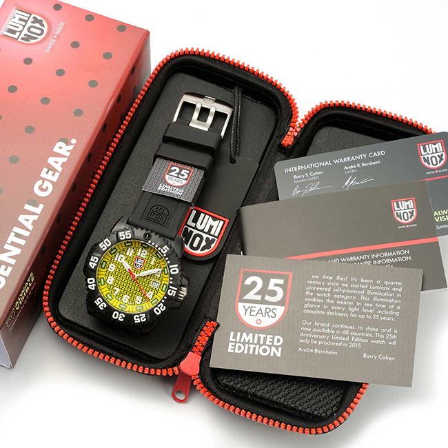 นาฬิกา Luminox Limited รุ่น GGL.L3055.25TH Men's 25th Anniversary Series Analog Swiss Quartz Black Watch