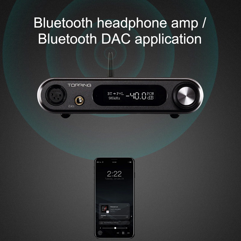 Topping DX5 Lite NFCA DAC/AMP ตั้งโต๊ะ รองรับ Dual Hi-Res ประกันศูนย์ไทย