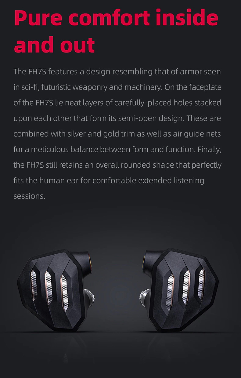 FiiO FH7S หูฟังแบบ 4BA Knowles และ 1Dynamic ขนาด13.6mm รองรับ Hires ประกันศูนย์ไทย