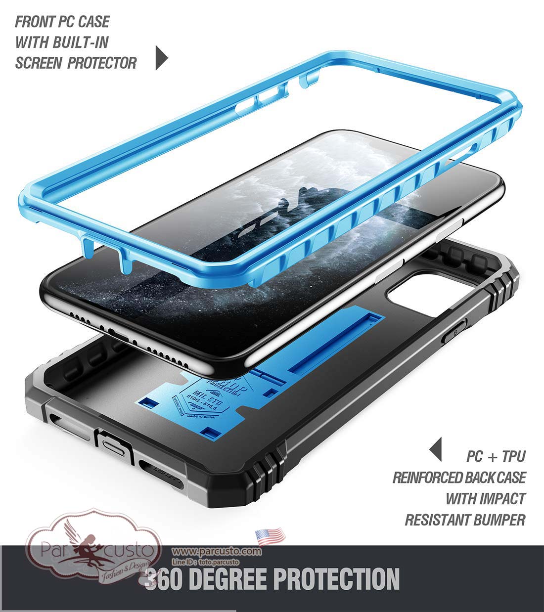 เคสกันกระแทก Apple iPhone 11 Pro [Revolution] จาก POETIC [Pre-order USA]