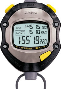 นาฬิกาจับเวลา คาสิโอ casio STOPWATCH SPORTY รุ่น HS-70W ของแท้ รับประกัน 1 ปี